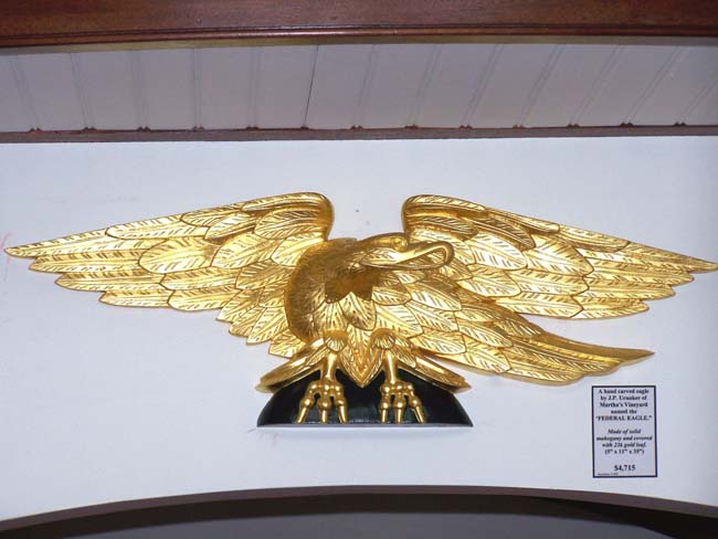 A Hand Carved "FEDERAL" Eagle by J.P. Uranker of Martha's Vineyard